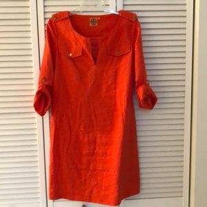 Tory Burch linen tunic dress